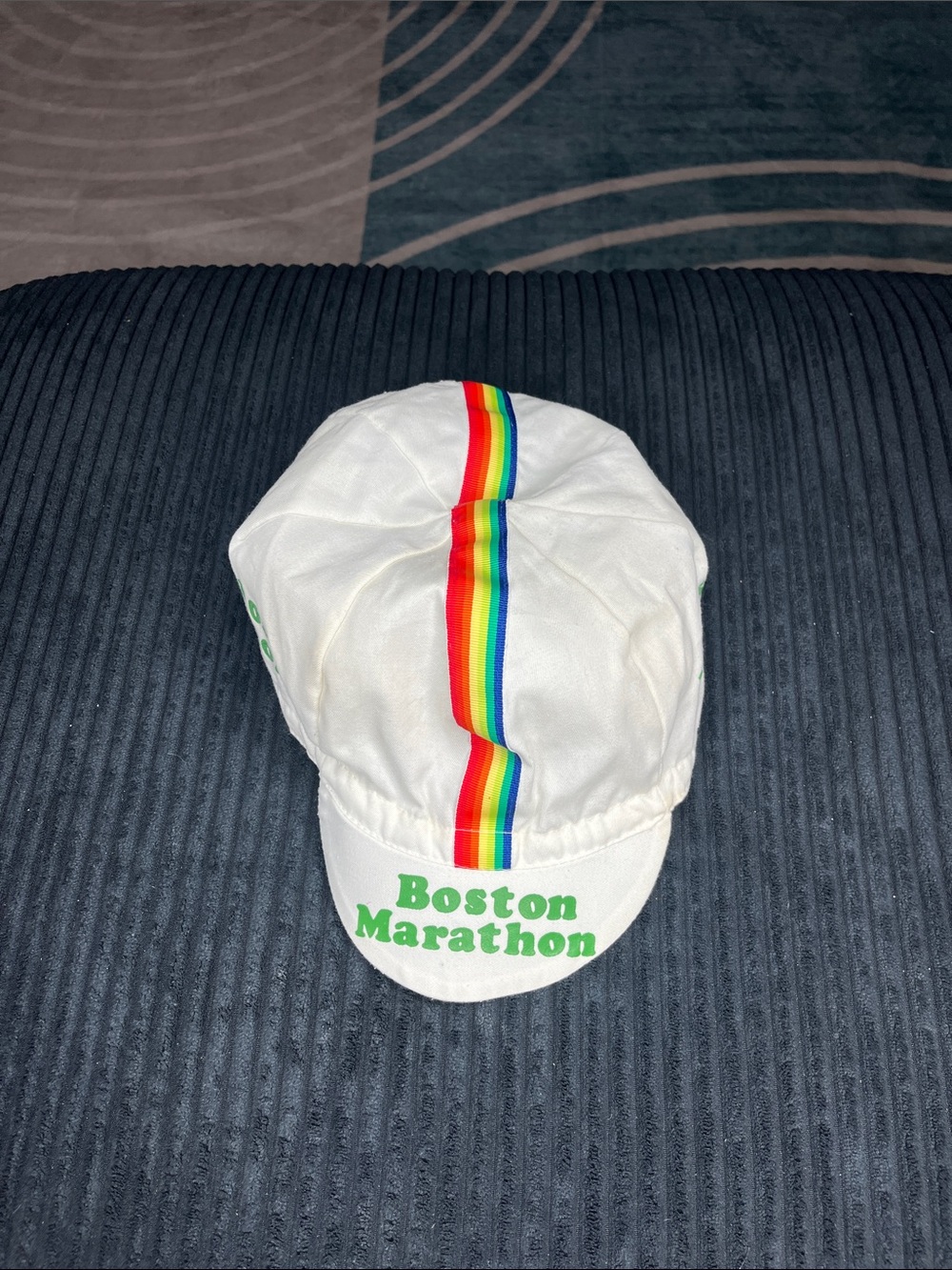 Vintage 1983 Boston Marathon cycling Cap